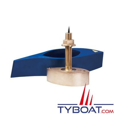 RAYMARINE - Sonde traversante bronze B260 1Kw 50/200 KHz - profondeur et température - connecteur Raymarine - avec fairing 