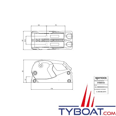 Spinlock - Bloqueur double XTS - Ø 6 à 10 mm