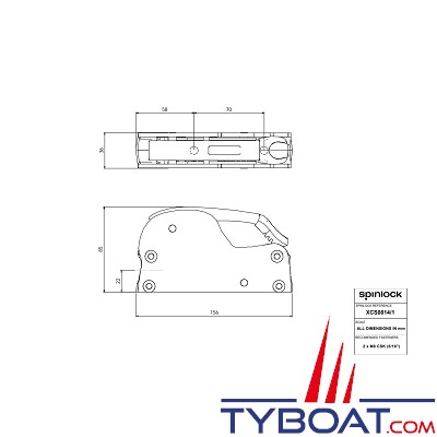 Spinlock - Bloqueur simple XCS - Argent - Ø 8 à 14 mm