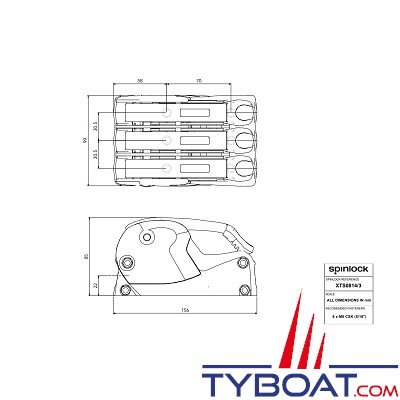 Spinlock - Bloqueur triple XTS - Ø 6 à 10 mm