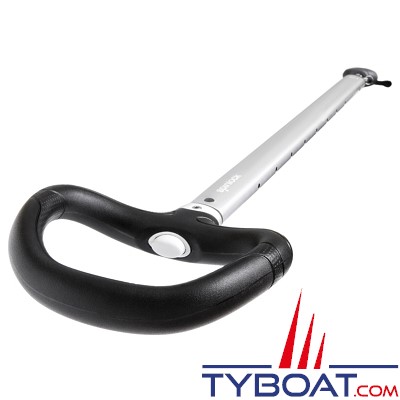 SPINLOCK - SEA/1600S - Stick de barre Asymétrique avec articulation - Couleur Argent - 1600 mm