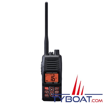 Standard Horizon - VHF marine portable HX400E - 5 watts - IPX 8 étanche - 40 canaux programmables