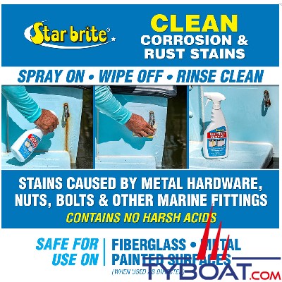 Star Brite - Nettoyant rouille Rust Stain remover - vaporisateur 650 ml