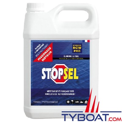 StopSel - Liquide de nettoyage et de rinçage des circuits de refroidissement STOPSEL CRW Hivernage - 5 litres