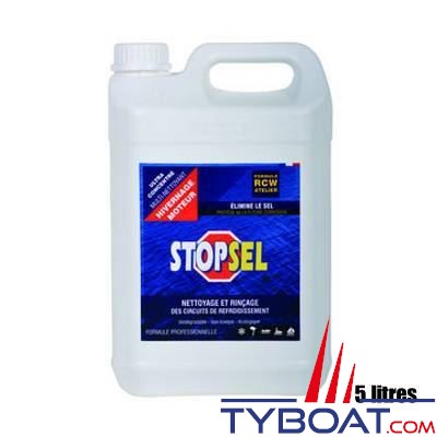 STOPSEL - Liquide de nettoyage et de rinçage des circuits de refroidissement STOPSEL CRW Hivernage 5 litre  