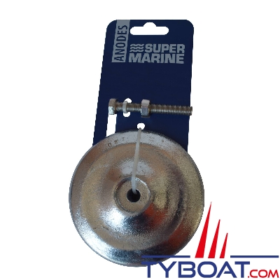 Super Marine - Anode rosace - Ø 190 mm - Paire avec vis - Zinc