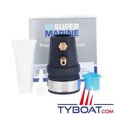 Super Marine - Joint étanche pour arbre Ø 30mm et tube étambot Ø 48 mm -  Avec prise d'eau