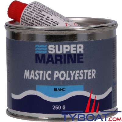 Super marine - Mastic polyester - 250 gr - Blanc