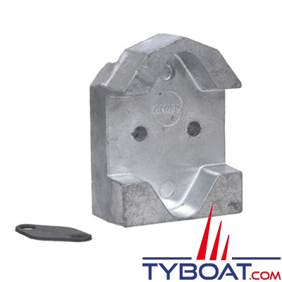 Anode bloc + joint pour Mercury Alpha 1 génération 2, Bravo I/II/III 1988/1995 - aluminium