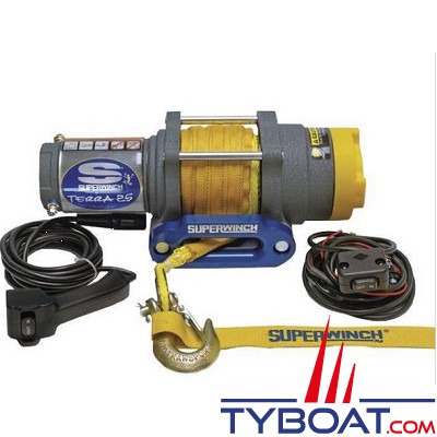 Superwinch - Treuil électrique Terra 25SR - 1134kg - 12V - câble synthétique