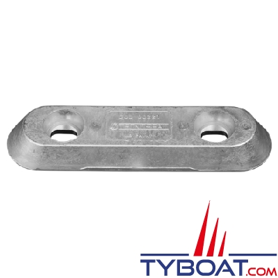 Tecnoseal - anode à boulonner type Vetus - zinc - 247x63x30MM - 2.3KG