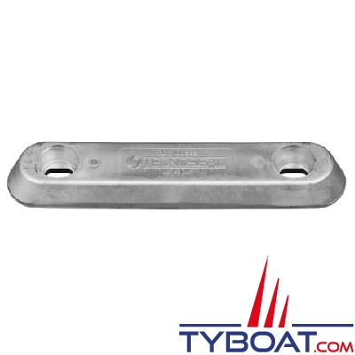 Tecnoseal - anode à boulonner type Vetus - zinc - 290x53x30MM 2.7KG