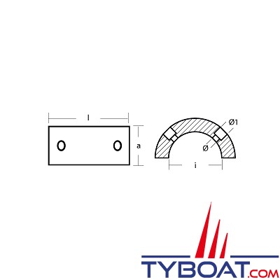Tecnoseal Anodo In Zinco Gori Per Eliche - Diametro 8mm