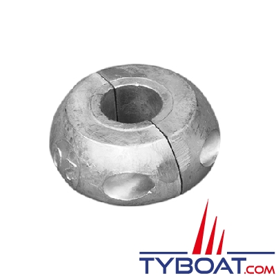 Tecnoseal - Anode collier pour arbre d'hélice Ø 19 mm - livré par paire, avec visserie