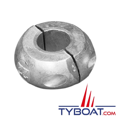 Tecnoseal - Anode collier pour arbre d'hélice Ø 22 mm - livré par paire, avec visserie