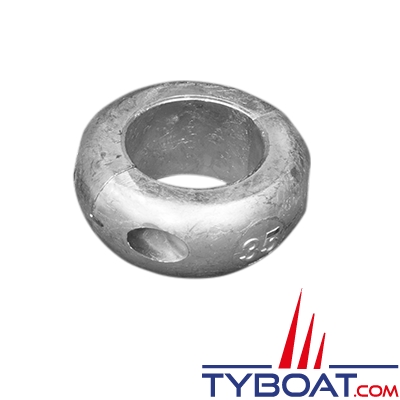 Tecnoseal - Anode collier pour arbre d'hélice Ø 35 mm - livré par paire, avec visserie
