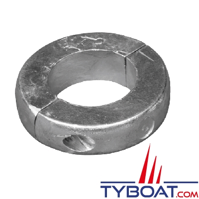 Tecnoseal - Anode collier pour arbre d'hélice Ø 40 mm - livré par paire, avec visserie