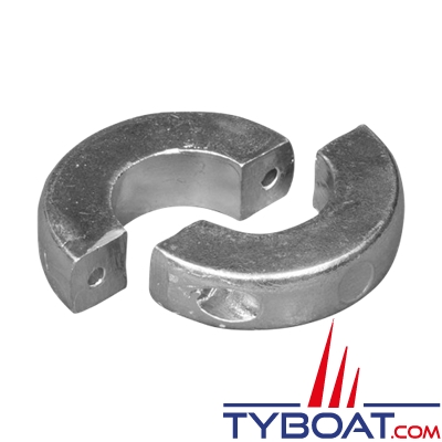 Tecnoseal - Anode collier pour arbre d'hélice Ø 40 mm - livré par paire, avec visserie