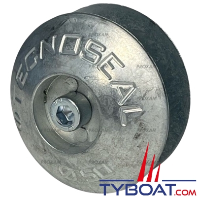 Tecnoseal - Anode rosace double Ø  50 mm - h. 11mm - la paire avec visserie - 0.28 - Zinc