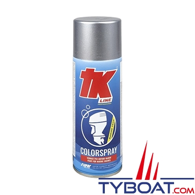 TK Line - Peinture Aérosol 400 ml - Evinrude Silver Métalisé 84