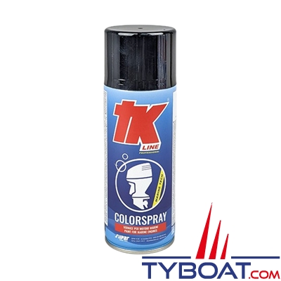 TK Line - Peinture Aérosol 400 ml - Mercury Noir brillant