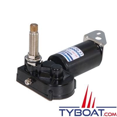 TMC - Moteur essuie-glace Heavy Duty - 2 vitesses - Arbre Ø 16 mm longueur 51 mm - Angle réglable 80°/100°/110°/120° - 12 Volts