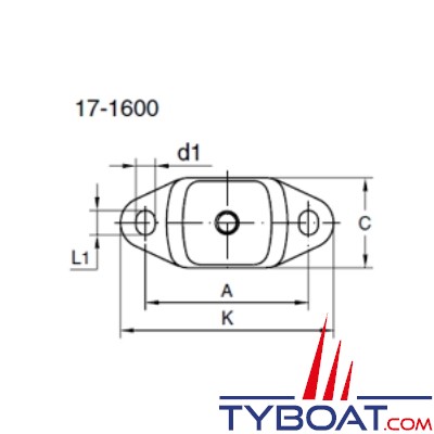 TRELLEBORG - Support moteur Metalastik 17-1600-45 type CUSHYFLOAT