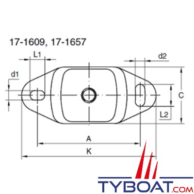 TRELLEBORG - Support moteur Metalastik 17-1609-45 type CUSHYFLOAT