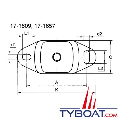 TRELLEBORG - Support moteur Metalastik 17-1657-45 type CUSHYFLOAT