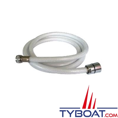 Trem - Flexible pour douchette - P.V.C. - 3/8Fx1/2F - Maxi 6 bars - 250 cm