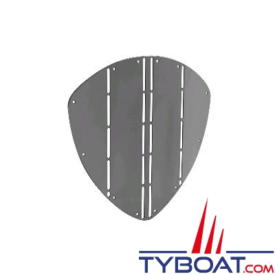 Trem - Protection d'étrave inox triangle -  L.350 x H.345 x Ep.1,5mm