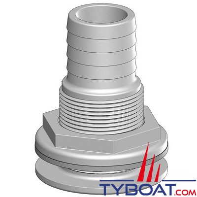 Passe-coque En Acier Inoxydable AISI 316 - Filetage 1 1/2" - Pour Bateau, Fixation étanche