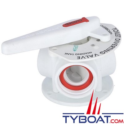 Trudesign - Vanne « Aquavalve » 3 voies manuelle en nylon blanc