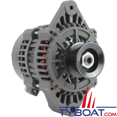 Alternateur compatible Cruisader/PCM/INDMAR V8 - 12 Volts 70 Ampères - Poulie Ø 66mm - 6 gorges