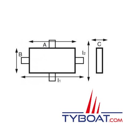 Anode à souder - Zinc - TYPE ZH. 1C - 144X92X44mm - 2.2 Kg