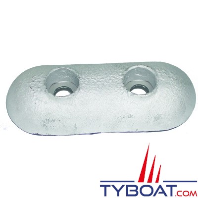 Anode à boulonner spéciale bateau aluminium 200 x 80mm - entraxe 80mm