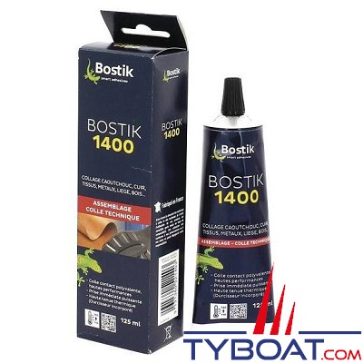 Bostik - Colle 1400 néoprène - Tube 125 ml