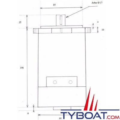 Moteur 12v  700W pour guindeau LOFRANS Cayman 88