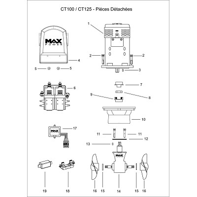 Pièces détachées CT100 / CT125