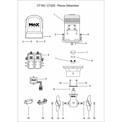 Pièces détachées CT165 / CT225