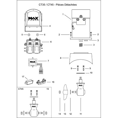 Pièces détachées CT35 / CT45