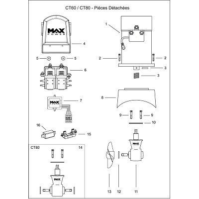 Pièces détachées CT60 / CT80