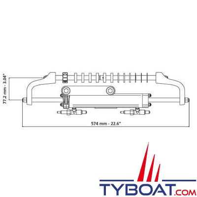 Ultraflex - Kit direction hydraulique Gotech pour moteur jusqu'à 115 CV
