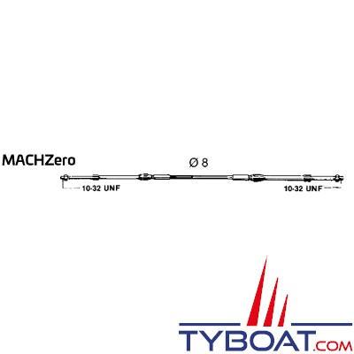 Ultraflex MachZero™ - Câble pour commande moteur mécanique et électronique - Longueur 33' - 10.06m