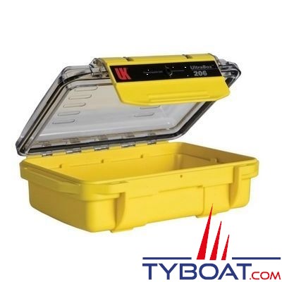 Boîte étanche UK Ultra Box 206 Jaune 17 X 11,9 X 5,8 CM UNDERWATER KINETICS  50250265 