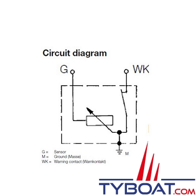 VDO - 360-081-030-022C - Capteur de pression - 0-10 Bar - M12X150