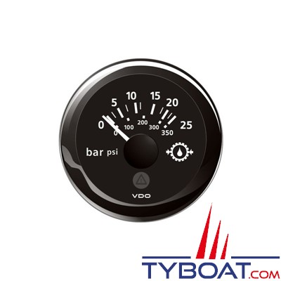 VDO - A2C59514136 - indicateur de pression d'huile 12/24V  25 bars 