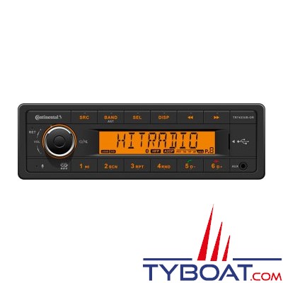 Autoradio Combiné - TR7423UB–OR - MP3/WMA/USB/Bluetooth® -  Tuner FM RDS 24 Volts -  4X15Watts