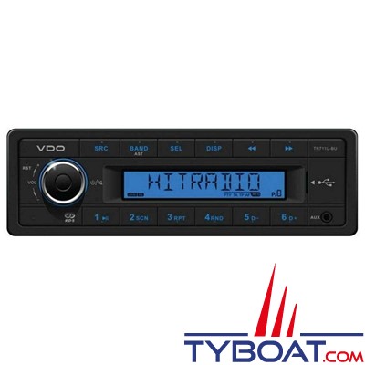 Vdo - CD716UB–BU - Autoradio Tuner USB AUX Bluetooth CD - 12 Volts - 4X25W