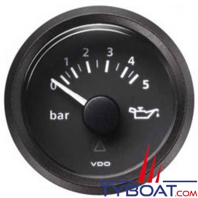 VDO - indicateur de pression d'huile 12/24V 5 bars 72 psi